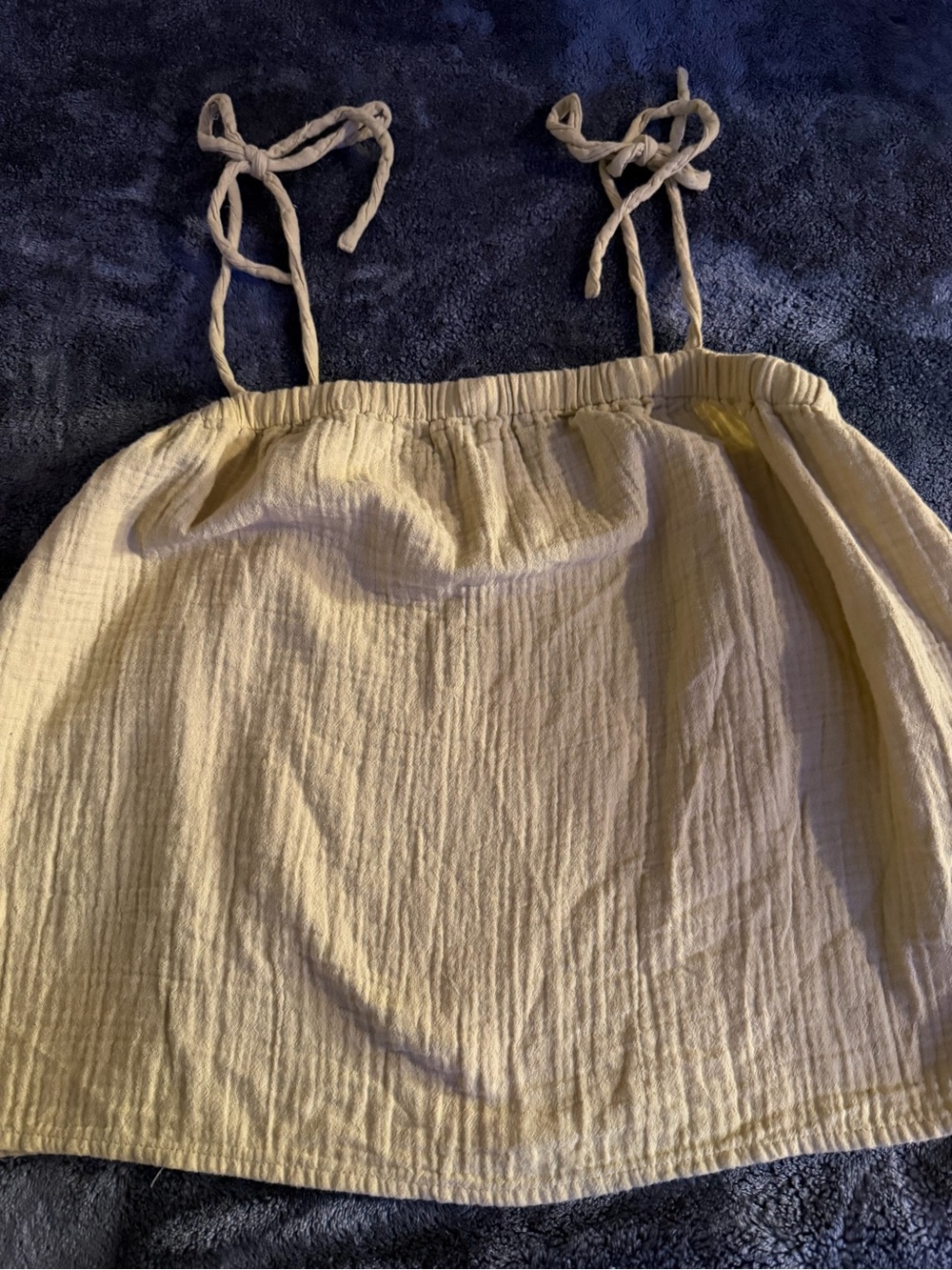 Madewell Light Yellow Tie-Strap Camisole